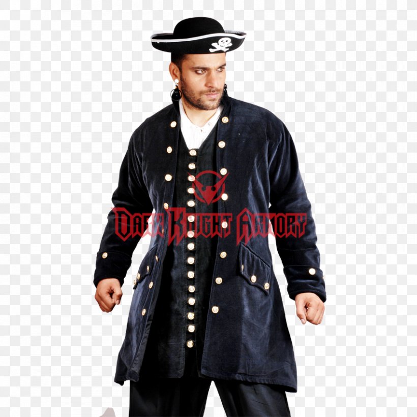 Robe Coat Jacket Piracy Costume, PNG, 850x850px, Robe, Cape, Clothing, Coat, Collar Download Free