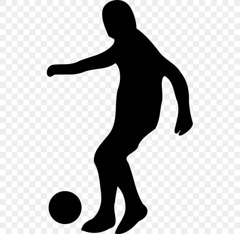Football Player Clip Art, PNG, 499x800px, Football Player, Ball, Black, Black And White, Dribbling Download Free