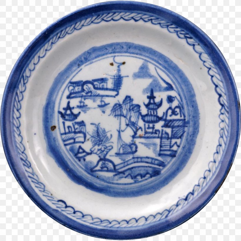 Blue And White Pottery Plate 18th Century Chinese Export Porcelain, PNG, 941x941px, 18th Century, Blue And White Pottery, Blue And White Porcelain, Canton Porcelain, Ceramic Download Free