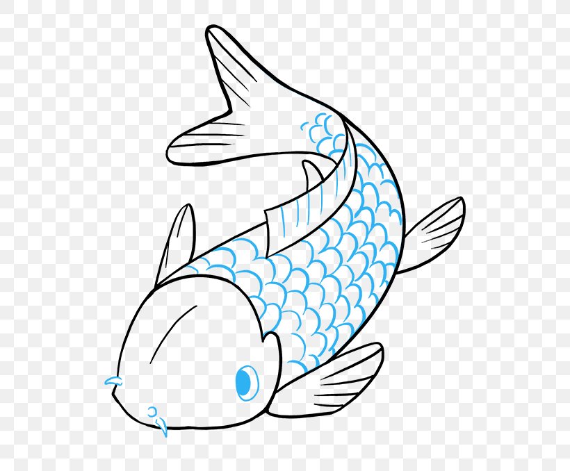 Butterfly Koi Drawing Clip Art Image, PNG, 680x678px, Koi, Art, Butterfly Koi, Coloring Book, Common Carp Download Free
