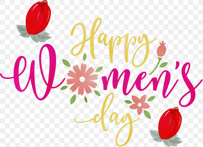 Floral Design, PNG, 3000x2184px, Womens Day, Birthday, Floral Design, Flower, Happy Womens Day Download Free
