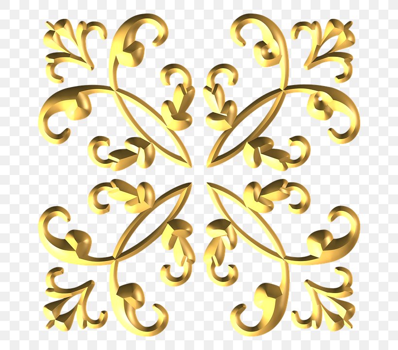 Gold Ornament Art, PNG, 720x720px, Gold, Art, Body Jewelry, Butterfly, Color Download Free