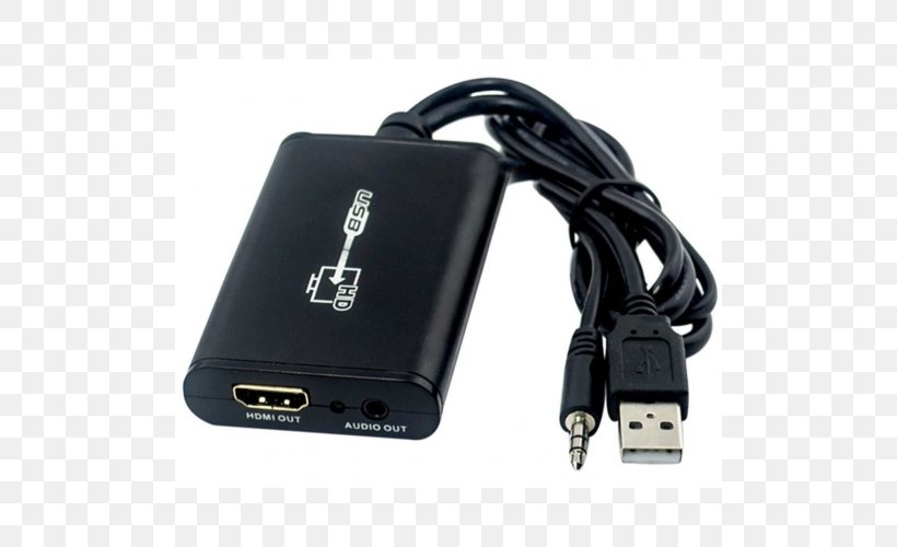AC Adapter HDMI USB Power Converters, PNG, 500x500px, Adapter, Ac Adapter, Airtame, Cable, Dongle Download Free