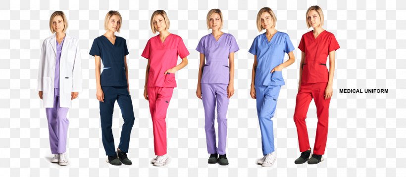 Clothing Nurse Uniform Scrubs Health Care, PNG, 1140x500px, Watercolor, Cartoon, Flower, Frame, Heart Download Free