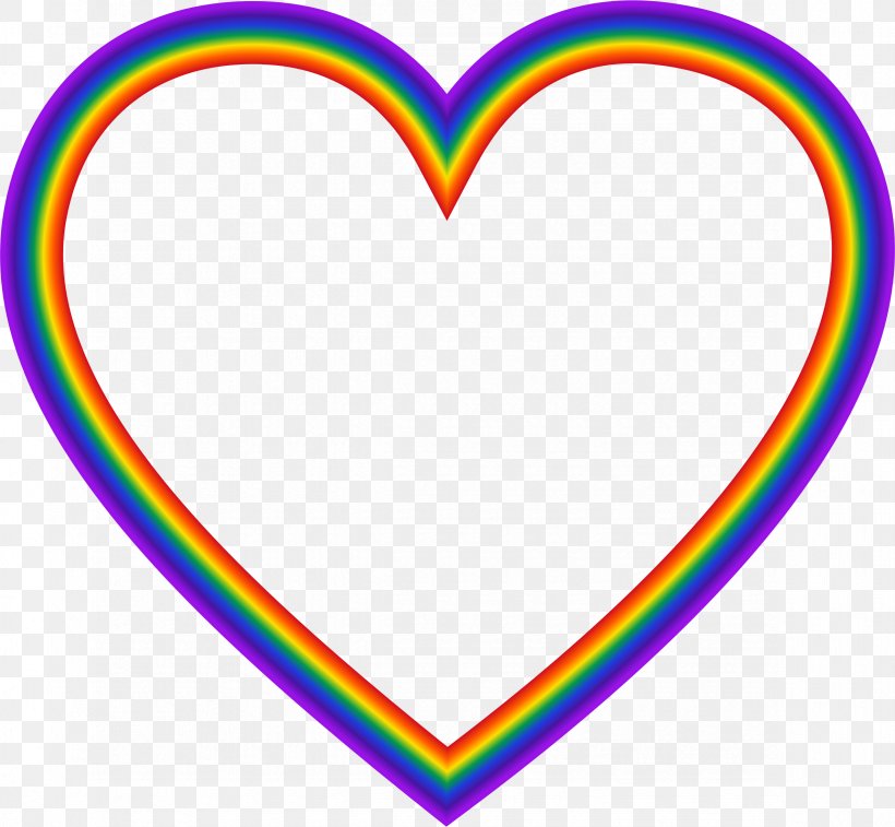 Desktop Wallpaper Rainbow Heart Clip Art, PNG, 2350x2170px, Watercolor, Cartoon, Flower, Frame, Heart Download Free