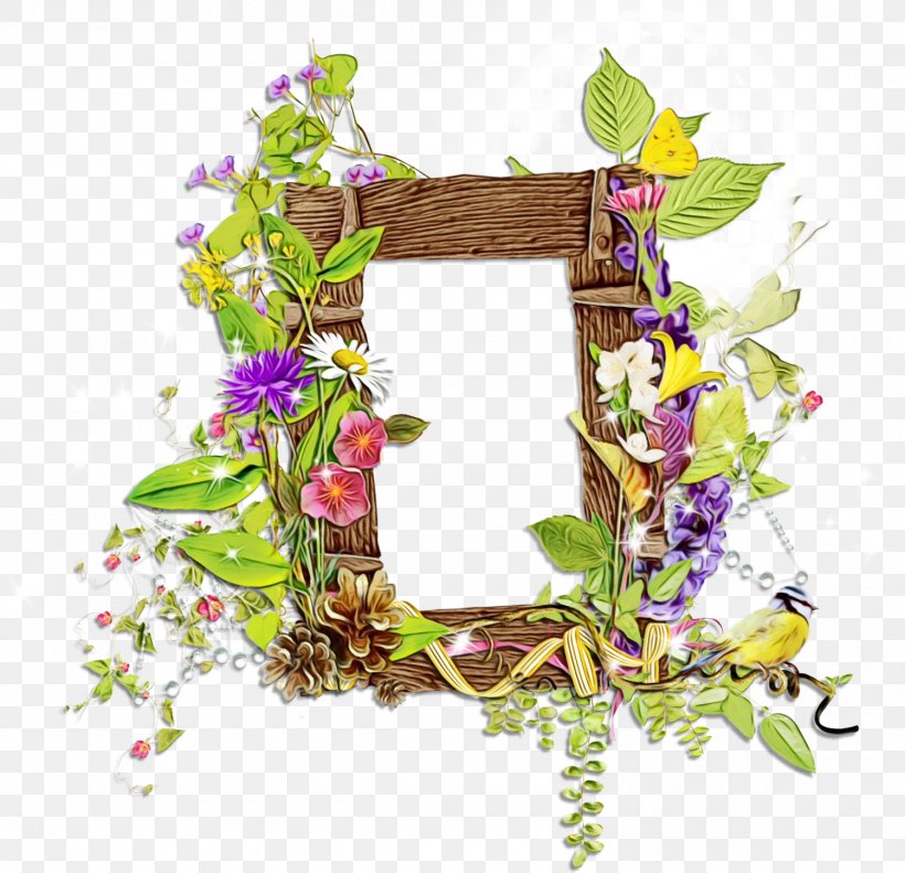 Flower Wreath Frame, PNG, 1500x1448px, Picture Frames, Birthday, Branch, Flower, Flower Frame Download Free