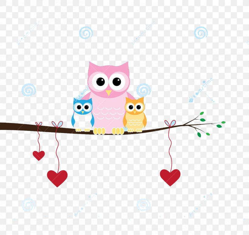 Owl Mother's Day Illustration, PNG, 1300x1228px, Watercolor, Cartoon, Flower, Frame, Heart Download Free