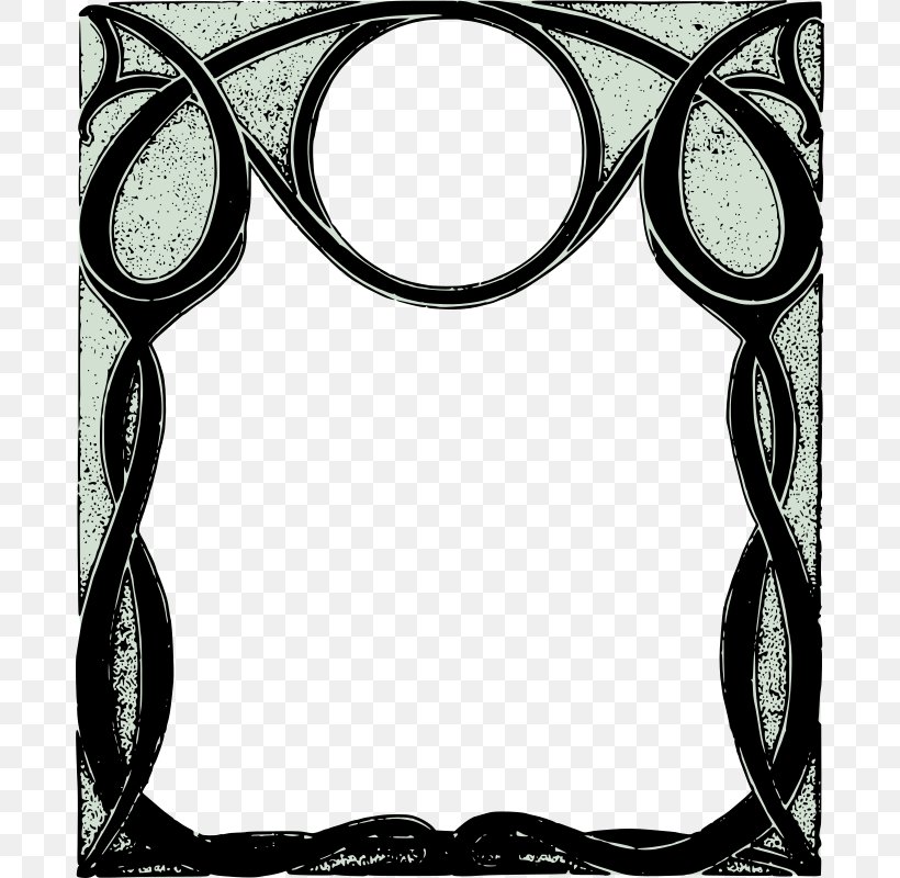 Borders And Frames Picture Frames Decorative Arts Ornament Clip Art, PNG, 682x800px, Borders And Frames, Bed Frame, Black And White, Decorative Arts, Mirror Download Free