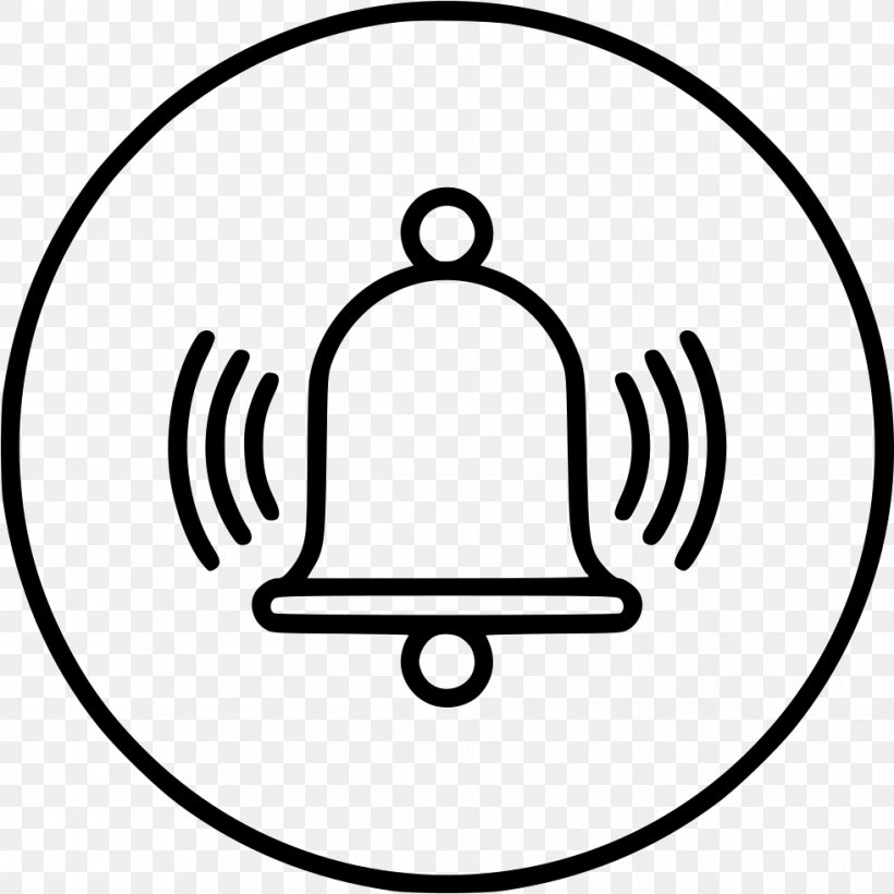 Bell Clip Art, PNG, 981x982px, Bell, Alarm Clocks, Area, Black And White, Door Bells Chimes Download Free