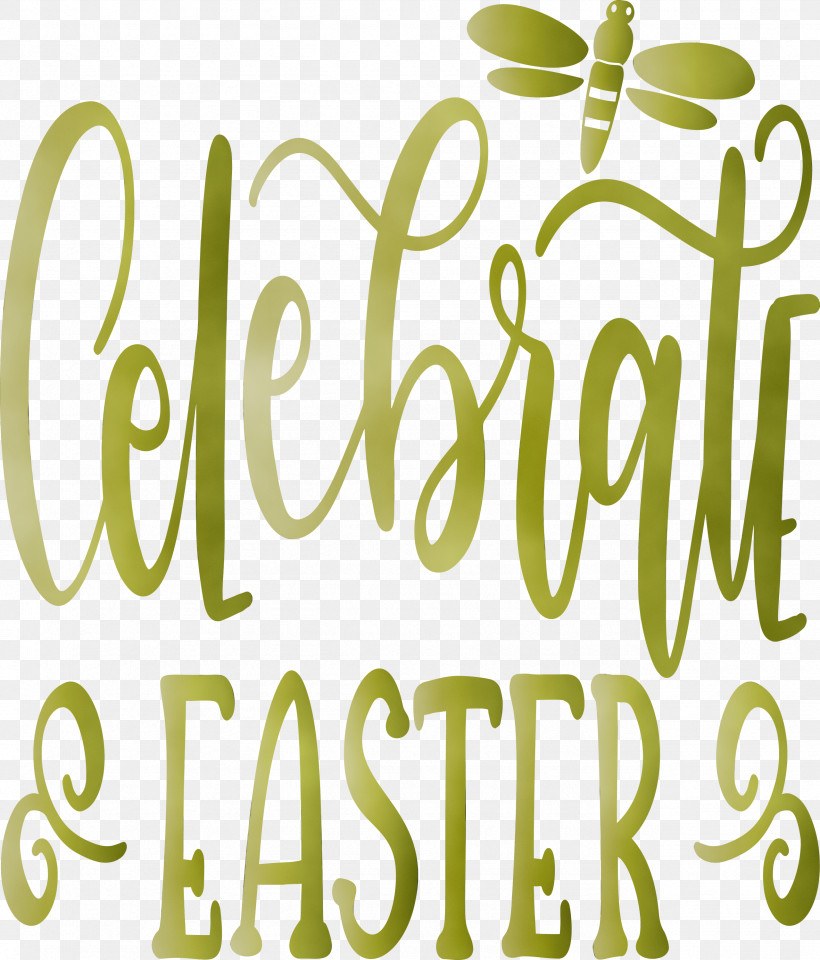 Font Text Green Plant, PNG, 2559x2999px, Easter Day, Easter Sunday, Green, Paint, Plant Download Free