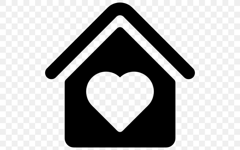 House Heart Clip Art, PNG, 512x512px, House, Black And White, Building, Heart, Symbol Download Free