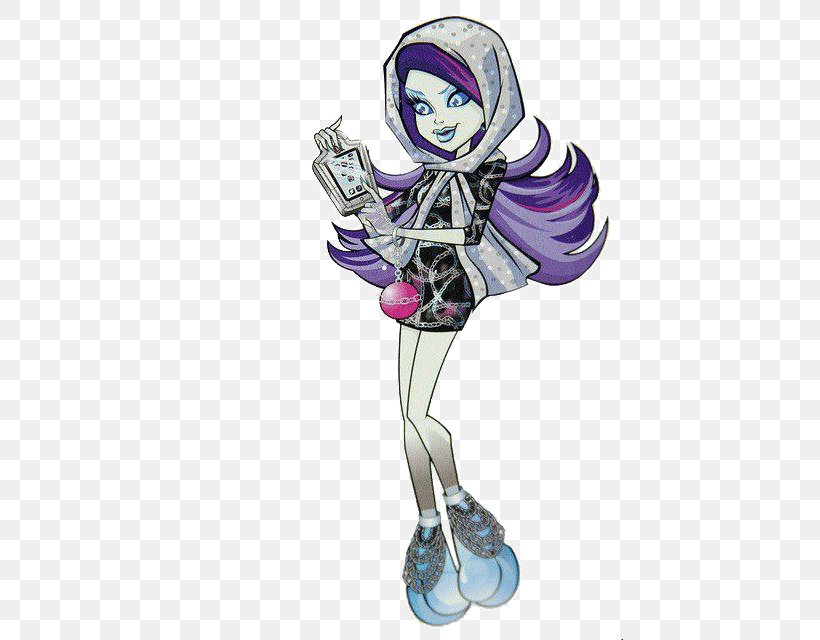 Monster High Spectra Vondergeist Daughter Of A Ghost Lagoona Blue Draculaura Doll, PNG, 427x640px, Watercolor, Cartoon, Flower, Frame, Heart Download Free