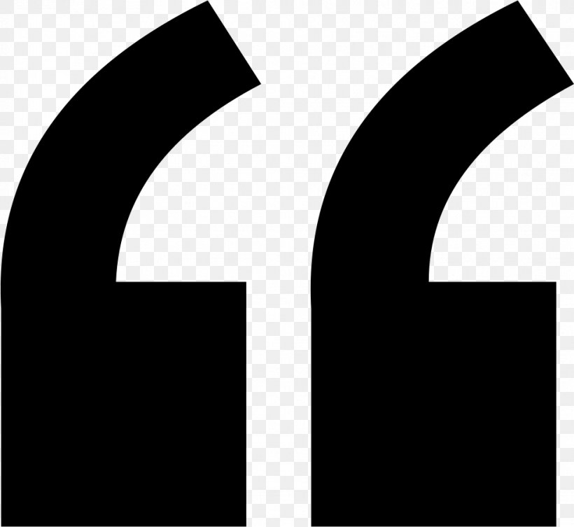 Quotation Mark Clip Art, PNG, 981x902px, Quotation Mark, Black, Black And White, Brand, Computer Font Download Free