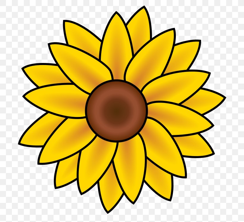 Common Sunflower Free Content Drawing Clip Art, PNG, 744x744px, Common Sunflower, Animation, Cut Flowers, Drawing, Flower Download Free