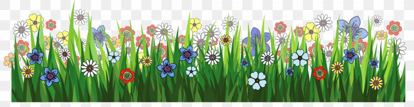 Grasses Flower Clip Art, PNG, 3809x989px, Grasses, Cartoon, Drawing, Flower, Free Content Download Free