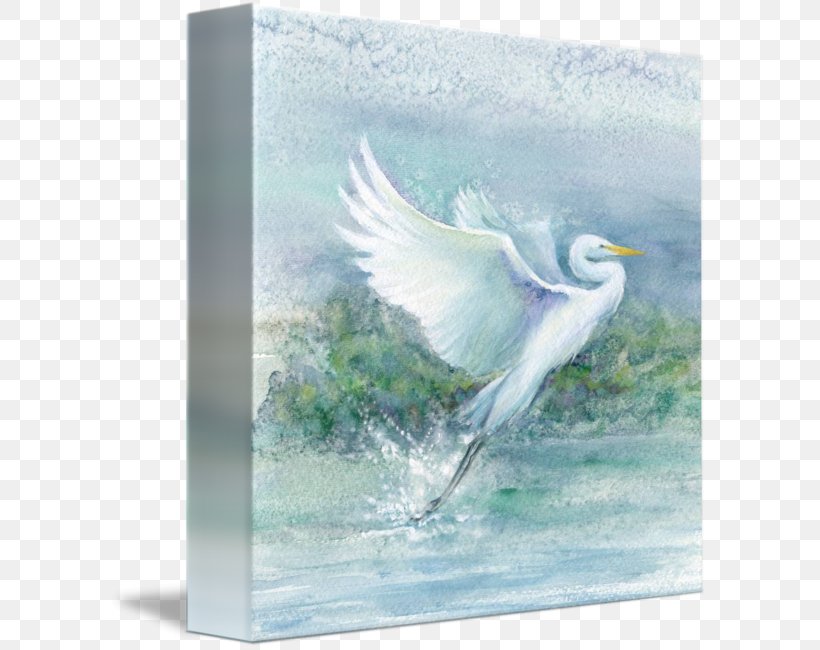 Snowy Egret Painting Beak Art, PNG, 599x650px, Egret, Animal, Art, Beak, Bird Download Free