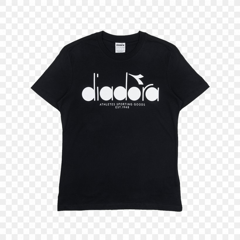 T-shirt Diadora Clothing Sleeve, PNG, 2000x2000px, Tshirt, Black, Brand, Clothing, Diadora Download Free