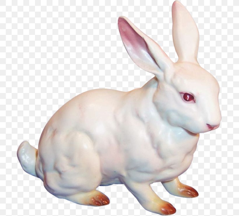 Domestic Rabbit Easter Bunny Snowshoe Hare Porcelain, PNG, 743x743px, Domestic Rabbit, Animal, Animal Figure, Ceramic, Container Download Free