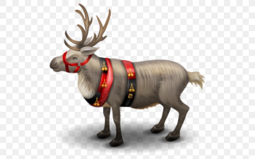 Reindeer Gingerbread House Santa Claus, PNG, 512x512px, Reindeer, Antler, Cattle Like Mammal, Christmas, Deer Download Free
