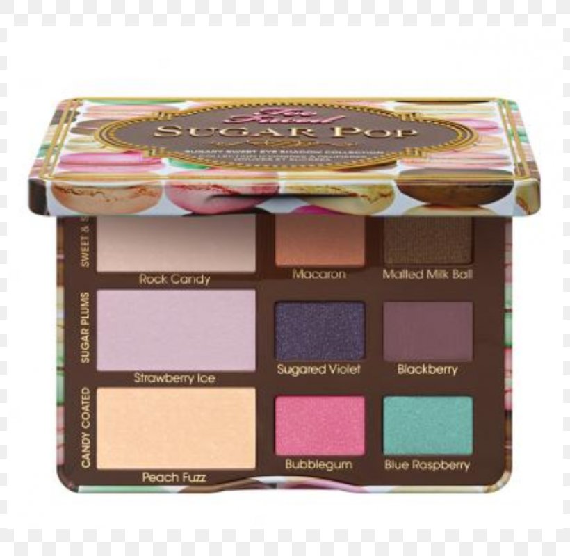 Eye Shadow Cosmetics Too Faced Sugar Pop Palette Too Faced Sweet Peach, PNG, 800x800px, Eye Shadow, Color, Confectionery, Cosmetics, Eye Download Free