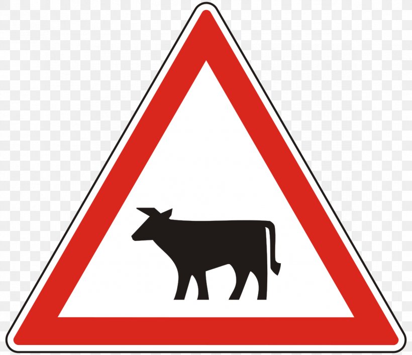 Royalty-free Traffic Sign SR2M Warning Sign Clip Art, PNG, 1187x1024px, Royaltyfree, Area, Cattle Like Mammal, Logo, Publishing Download Free