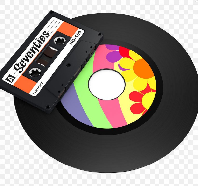 Phonograph Record Compact Cassette Clip Art, PNG, 1500x1410px, Watercolor, Cartoon, Flower, Frame, Heart Download Free