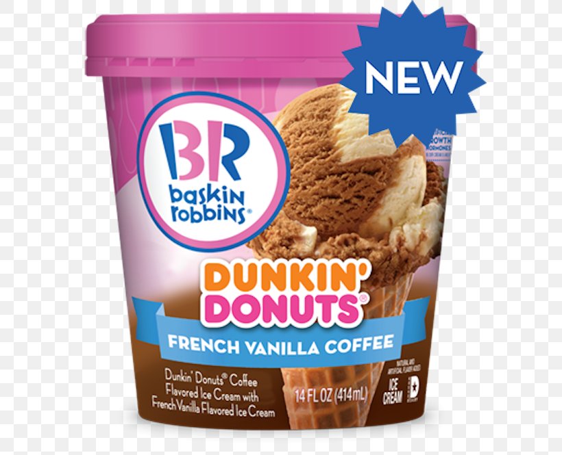 Ice Cream Baskin-Robbins Coffee Dunkin' Donuts, PNG, 600x665px, Ice Cream, Baskinrobbins, Chocolate Chip, Coffee, Cream Download Free