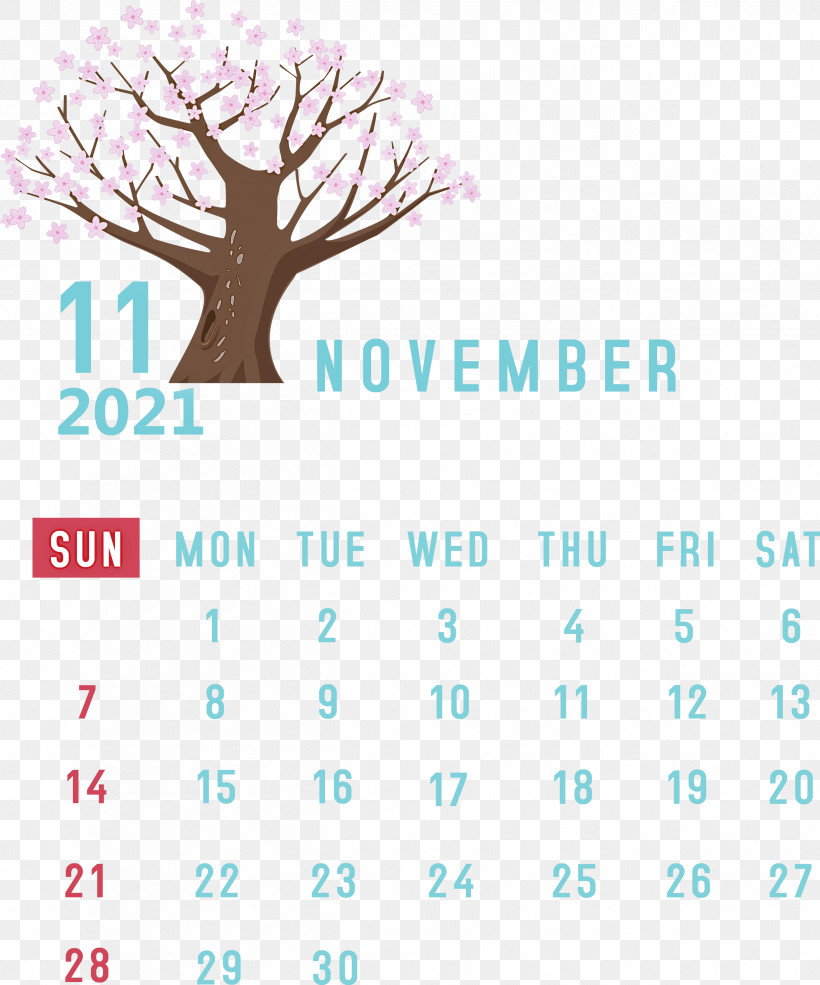 November 2021 Calendar November 2021 Printable Calendar, PNG, 2495x3000px, November 2021 Calendar, Calendar System, Geometry, Line, Logo Download Free