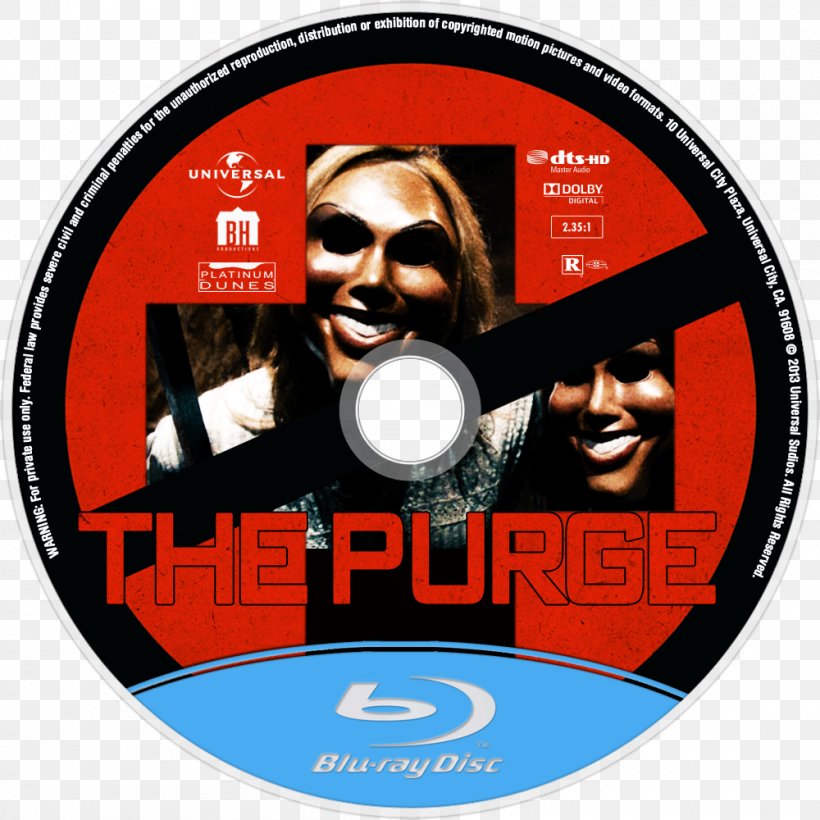 The Purge Film Series Blu-ray Disc James DeMonaco Polite Stranger, PNG, 1000x1000px, Purge, Bluray Disc, Brand, Compact Disc, Disk Image Download Free
