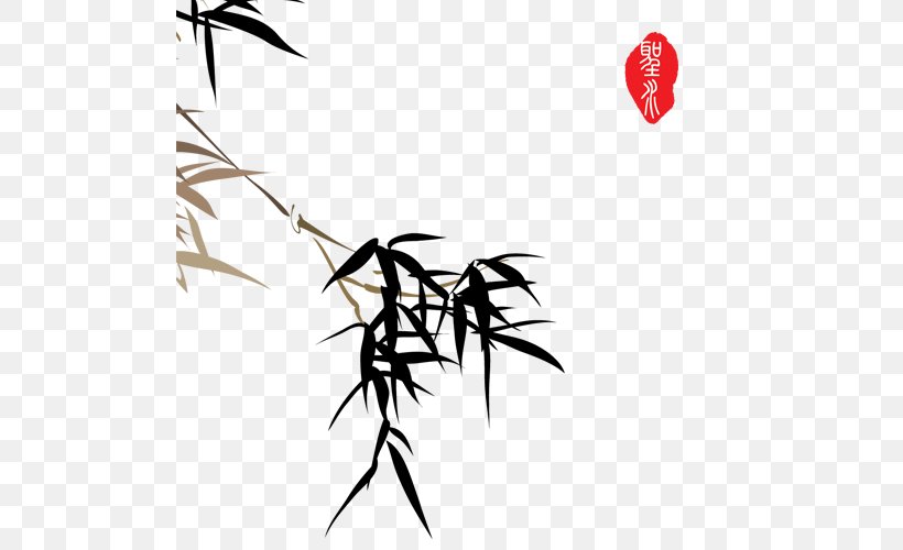 Bamboo Sticker Wall Decal Photography, PNG, 500x500px, Bamboo, Art, Artwork, Black And White, Branch Download Free