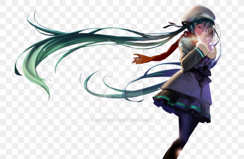 Rendering Computer Graphics V-Ray Hatsune Miku, PNG, 900x587px, Watercolor, Cartoon, Flower, Frame, Heart Download Free
