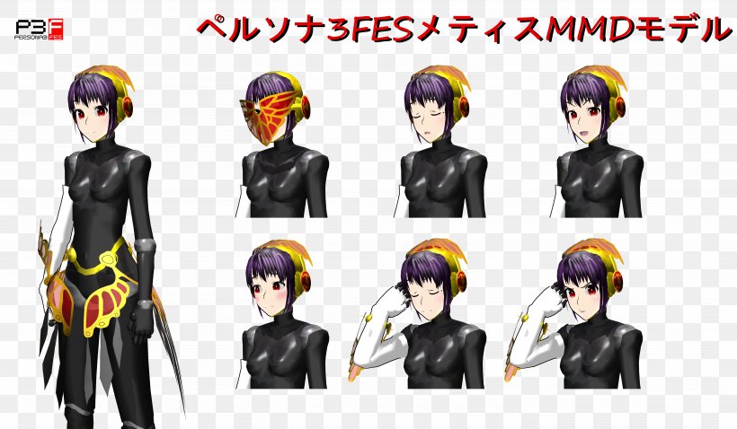 Shin Megami Tensei: Persona 3 Hatsune Miku Character MikuMikuDance Fiction, PNG, 5434x3168px, Shin Megami Tensei Persona 3, Art, Black Hair, Cartoon, Character Download Free