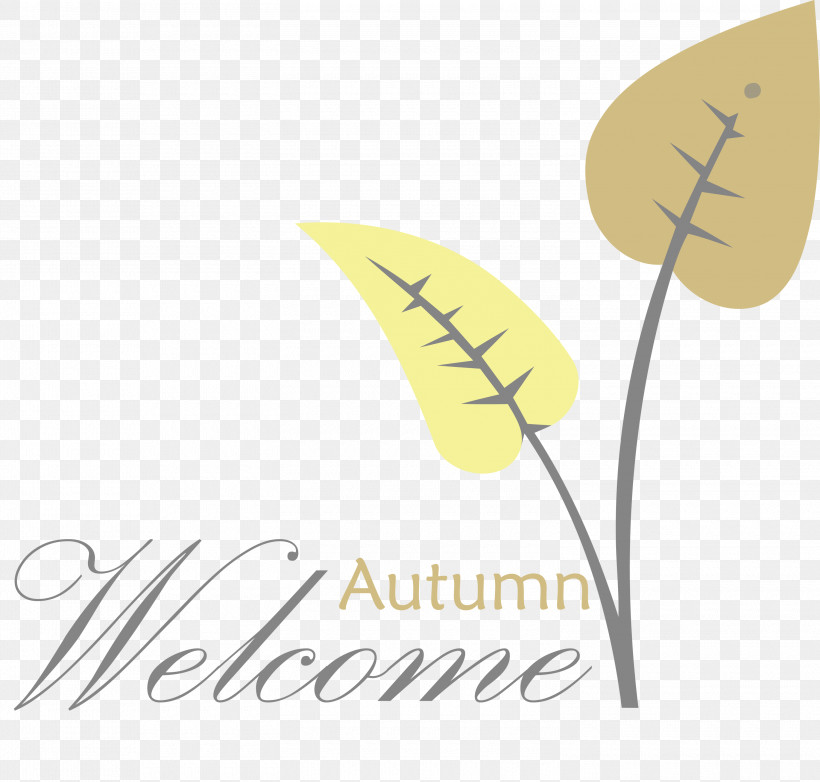 Welcome Autumn, PNG, 3000x2862px, Welcome Autumn, Leaf, Line, Logo, Meter Download Free