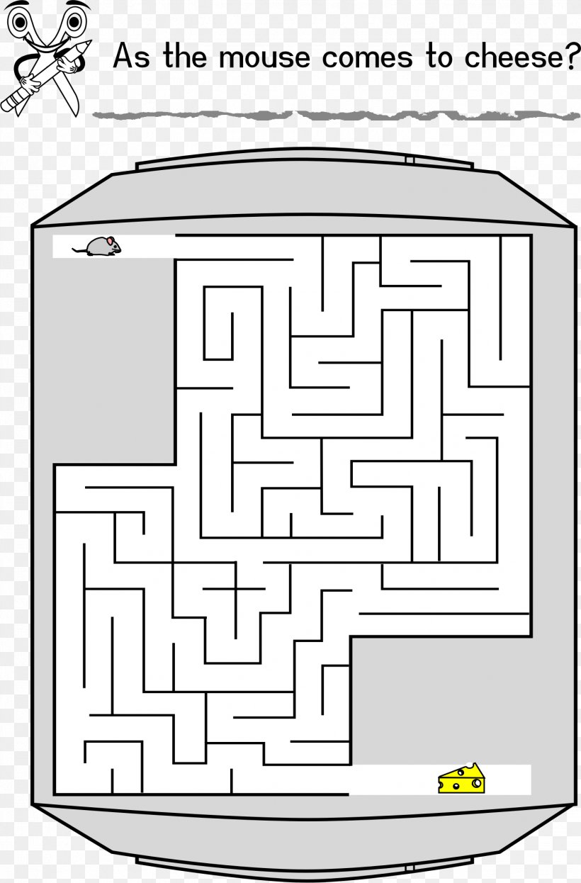 Picture Maze Jigsaw Puzzles Labyrinth, PNG, 1441x2191px, Maze, Area, Black And White, Computer Mouse, Diagram Download Free