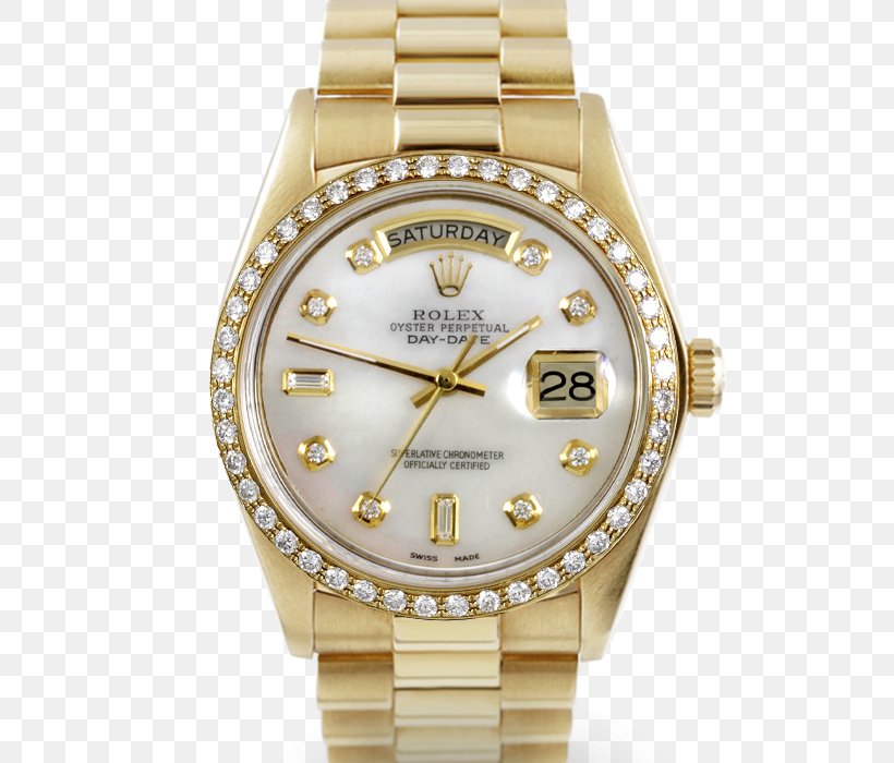 Rolex Datejust Rolex Day-Date Watch Gold, PNG, 700x700px, Rolex Datejust, Brand, Colored Gold, Diamond, Gold Download Free