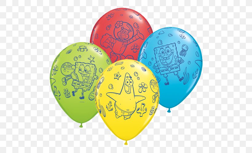 Toy Balloon Squidward Tentacles Patrick Star Sandy Cheeks, PNG, 500x500px, Balloon, Birthday, Bubble Guppies, Child, Frozen Download Free