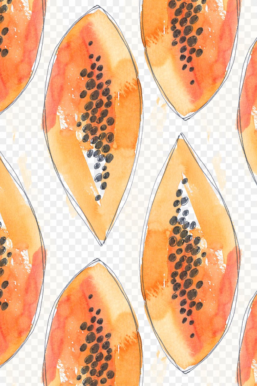 Fruit Motif Papaya, PNG, 1200x1800px, Fruit, Auglis, Food, Motif, Orange Download Free