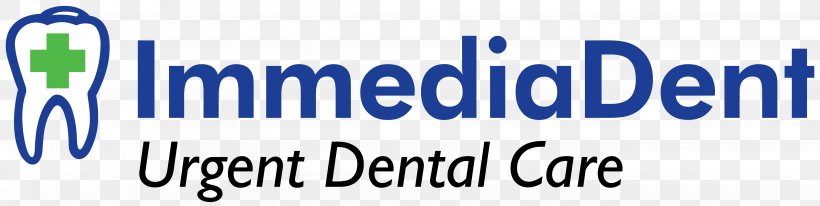 ImmediaDent – Urgent Dental Care Dentistry ImmediaDent, PNG, 4630x1167px, Dentist, Area, Blue, Brand, Communication Download Free