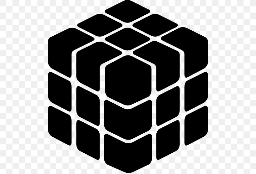 Rubik's Cube, PNG, 512x556px, Cube, Black And White, Monochrome, Monochrome Photography, Puzzle Download Free