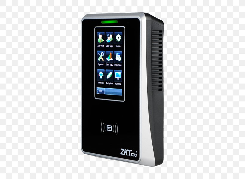 Access Control Radio-frequency Identification Biometrics Time And Attendance Display Device, PNG, 800x600px, Access Control, Biometrics, Card Reader, Computer Monitors, Display Device Download Free
