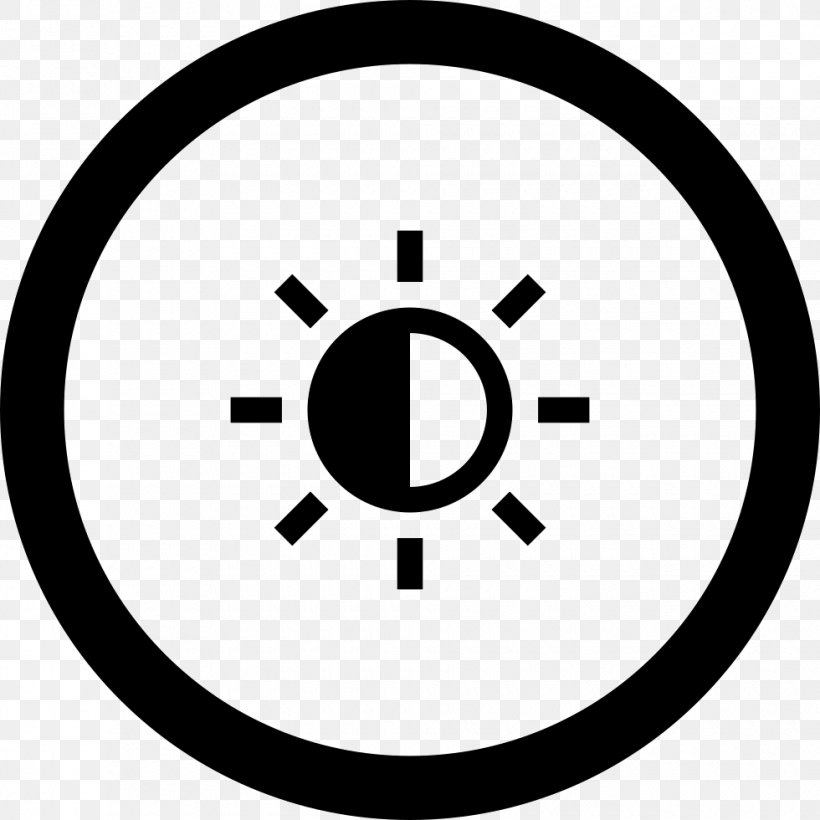 Luminosity Button, PNG, 980x980px, Brightness, Area, Black And White, Brand, Button Download Free