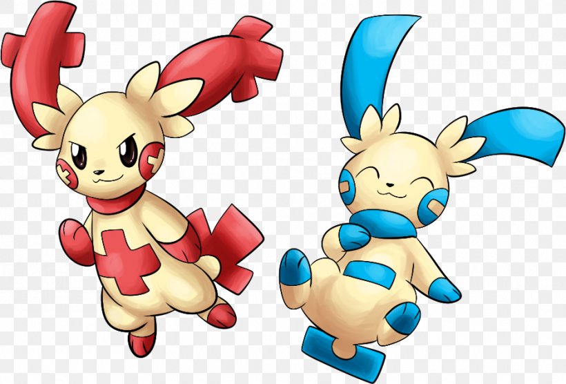 Rabbit Minun Plusle Evolution Pokémon, PNG, 935x634px, Rabbit, Art, Cartoon, Deer, Deviantart Download Free