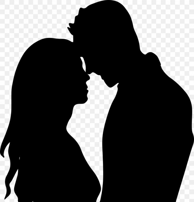 Silhouette Drawing Clip Art, PNG, 984x1024px, Silhouette, Affection, Art, Black And White, Couple Download Free
