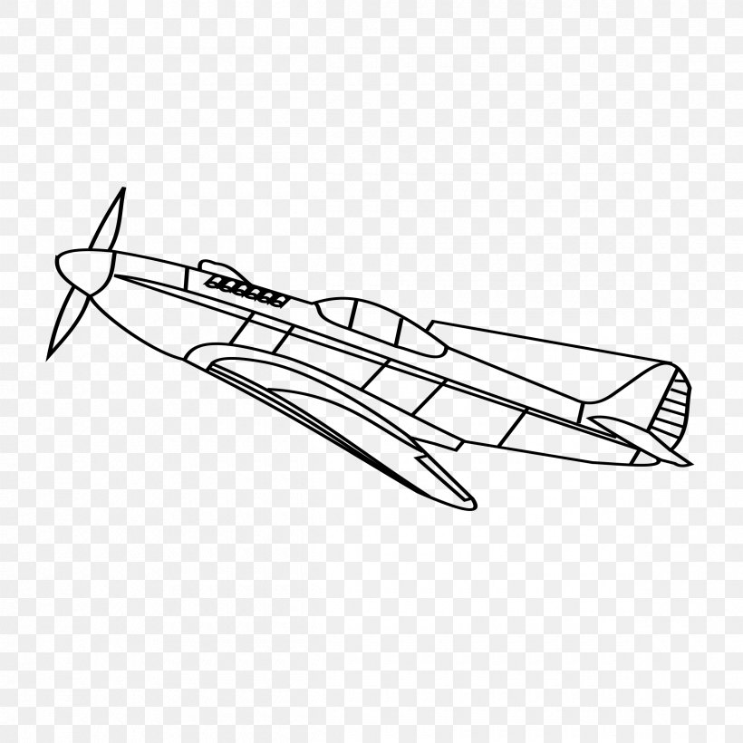 Airplane Fighter Aircraft Second World War Messerschmitt Bf 109 Clip Art, PNG, 2400x2400px, Airplane, Area, Automotive Design, Black And White, Bomber Download Free