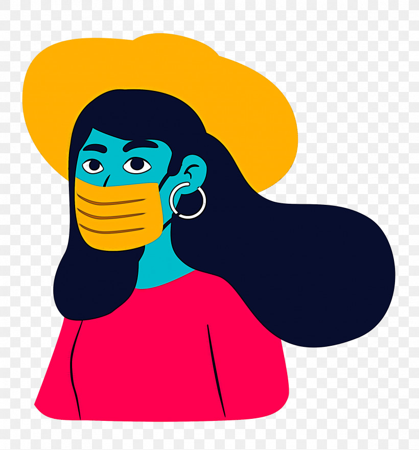 Girl With Mask Girl Mask, PNG, 2326x2500px, Girl, Behavior, Cartoon, Character, Character Created By Download Free