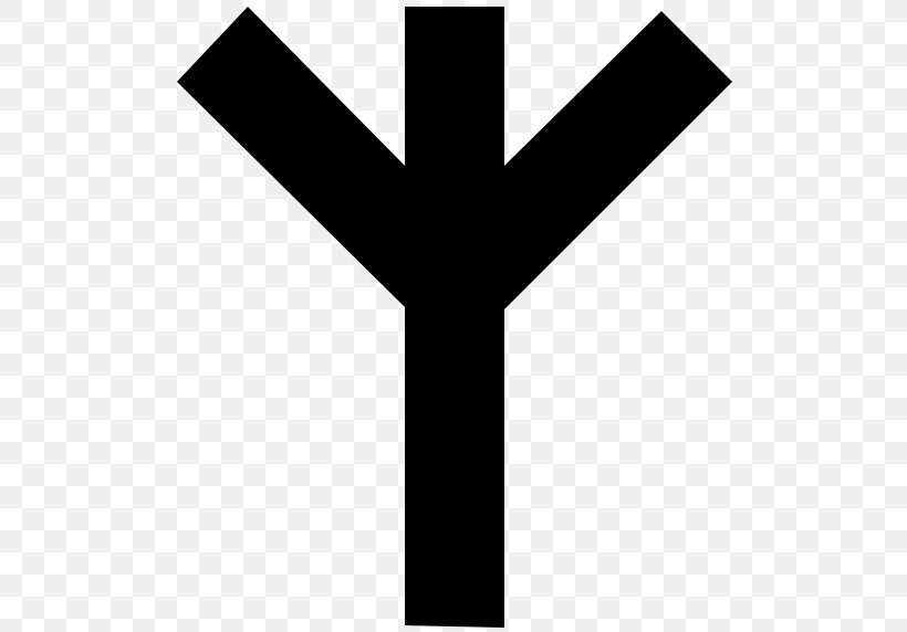 Algiz Runes Peace Symbols Old Norse, PNG, 512x572px, Algiz, Black And White, Cross, Elder Futhark, Hand Download Free