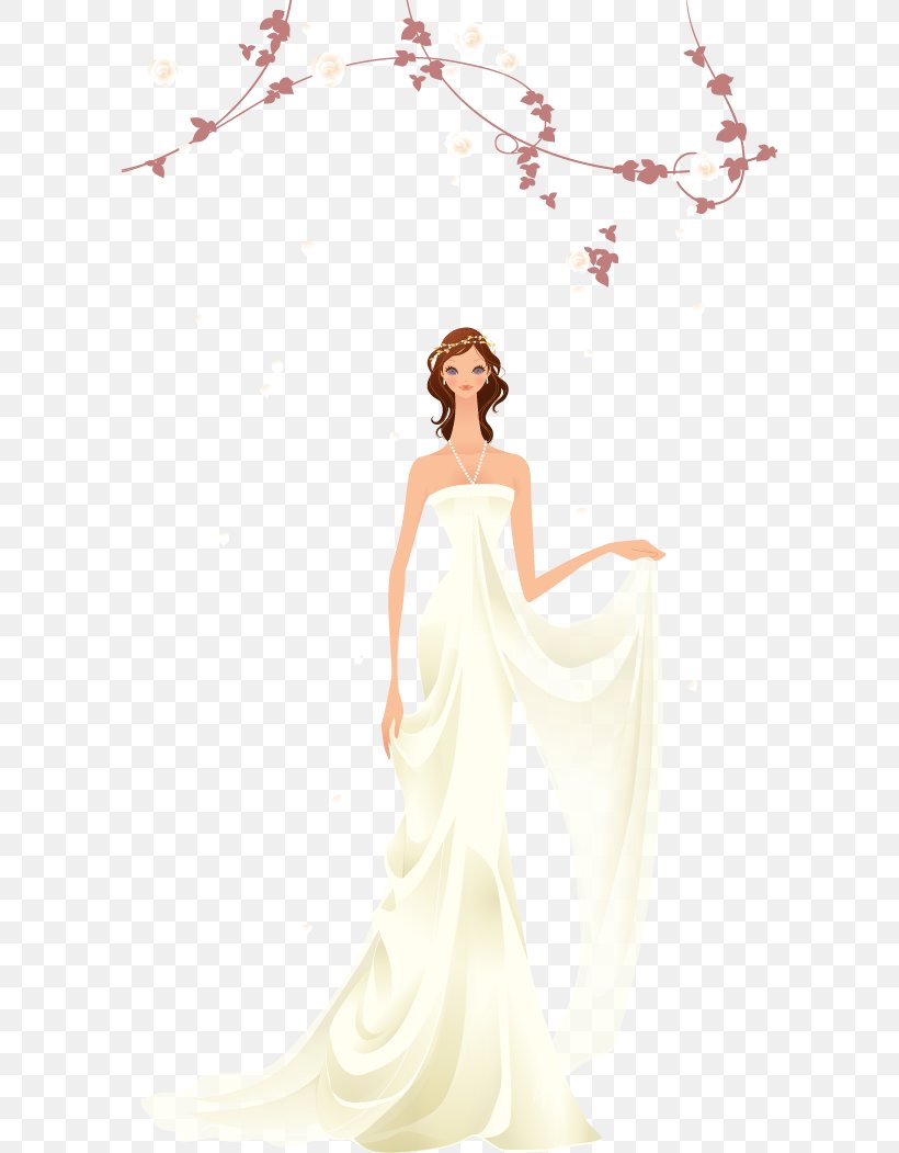 Bride Wedding Photography Contemporary Western Wedding Dress, PNG, 598x1051px, Watercolor, Cartoon, Flower, Frame, Heart Download Free