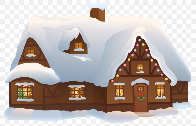 Christmas House Transparent Clip Art Image, PNG, 6131x3954px, Gingerbread House, Christmas, Christmas Card, Christmas Ornament, Christmas Village Download Free