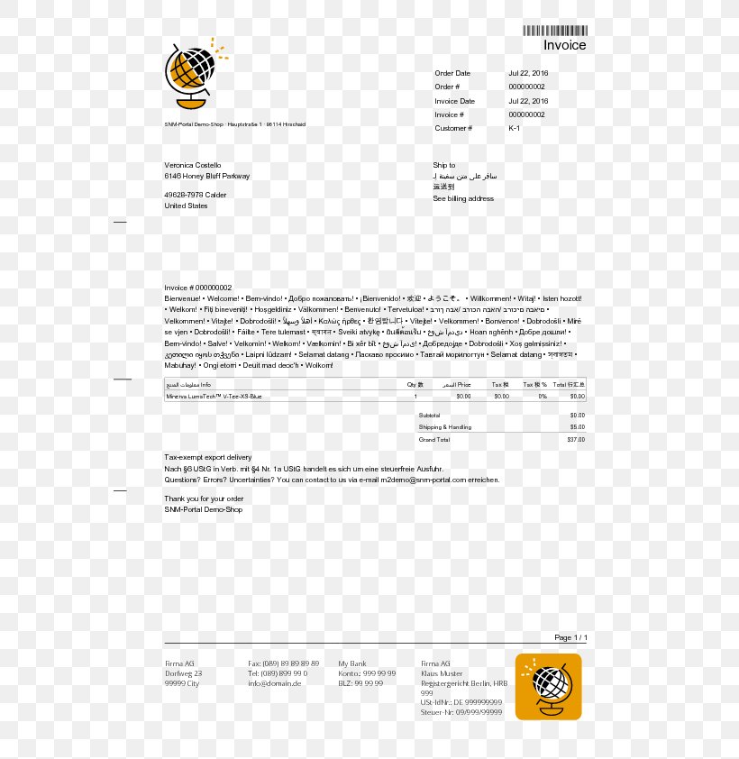 Document Invoice Template Magento, PNG, 595x842px, Document, Albaran, Area, Brand, Constant Download Free