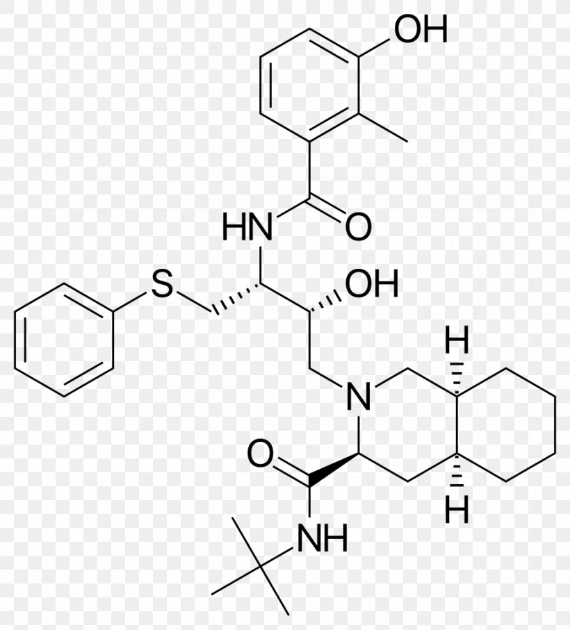 Nelfinavir HIV/AIDS Lopinavir Protease Inhibitor Saquinavir, PNG, 925x1024px, Nelfinavir, Area, Black And White, Diagram, Drawing Download Free